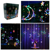 GUIRNALDAS DE ESTRELLAS Y LUNAS MULTICOLOR DP-1067