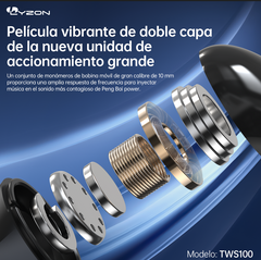 Audífonos Gamer Bluetooth TWS100