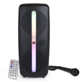 BOCINA PORTATIL CON MICROFONO Y LUZ L282