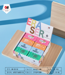 Borradores rectangulares diseño patron de colores y mensajes Cont. 24pz - HR-05118