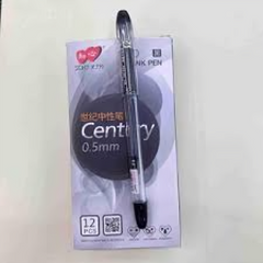 Caja set de plumas tinta negra Cont. 12pz - KDY-35