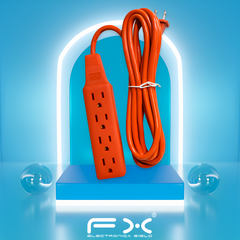 Extensión eléctrica de 3 metros con barra multicontacto de 4 enchufes cha-483