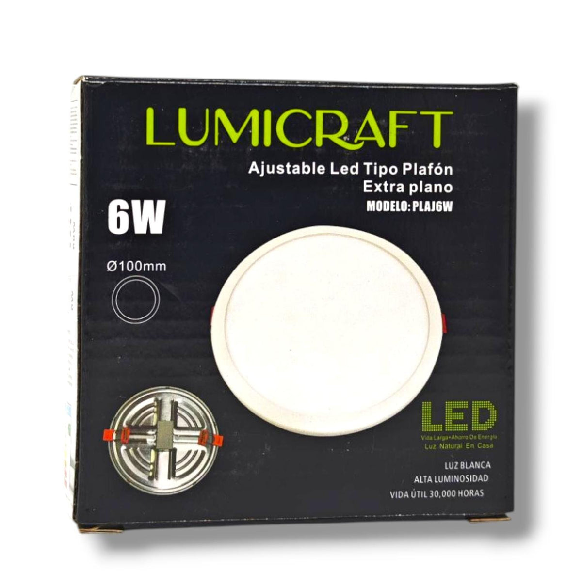 AJUSTABLE LED TIPO PLAFÓN 6 W 100mm