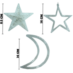 GUIRNALDAS DE ESTRELLAS Y LUNAS MULTICOLOR  DP-1067