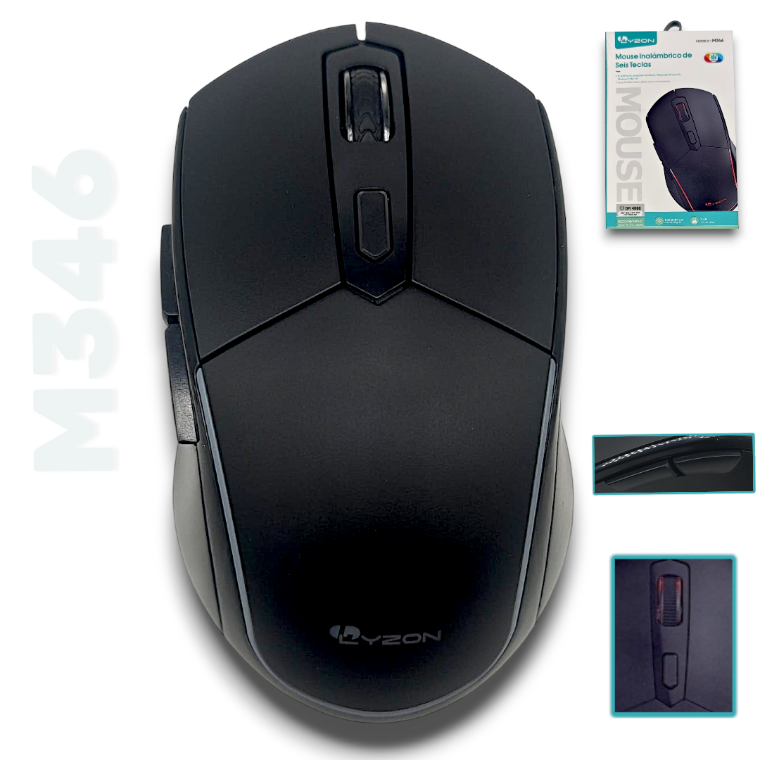MOUSE INALAMBRICO LED LYZON M346