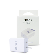 1HORA Cubo Cargador Con Puerto Tipo C De 20w GAR152