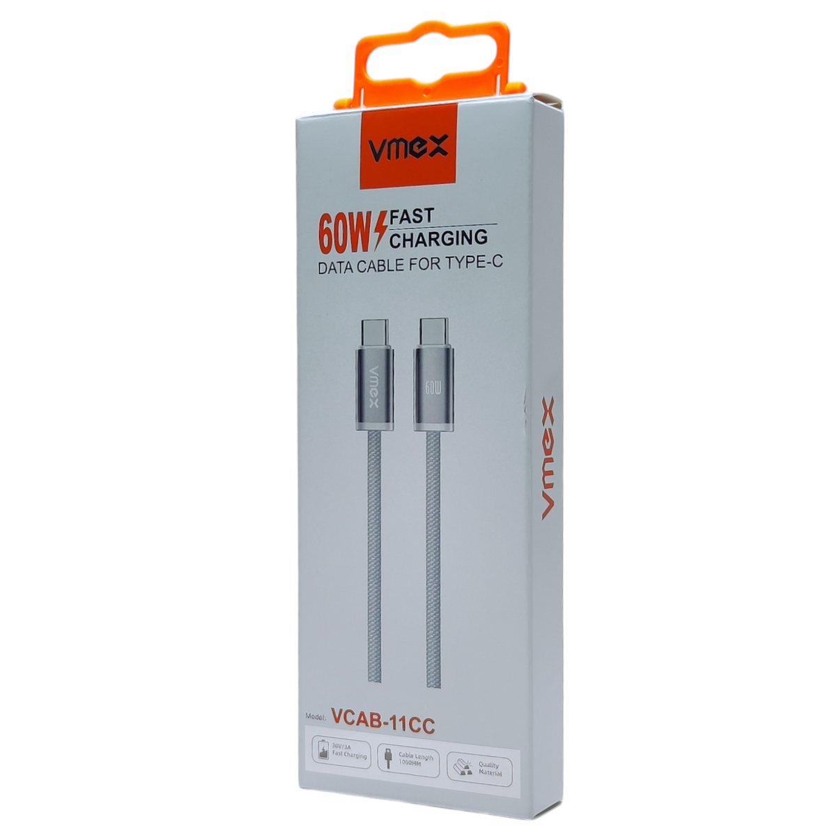 Cable De Tipo C a C De Malla 60W VMEX VCAB-11CC